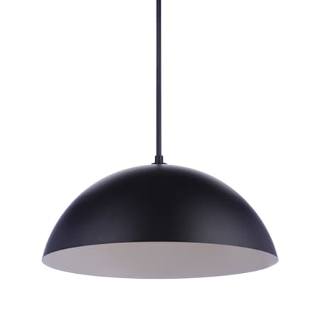 Craftmade Sculptural Statement Pendants 24" Wide LED Pendant Flat Black