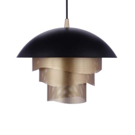 Craftmade Sculptural Statement Pendants 32" Wide LED Pendant Flat Black / Matte Gold