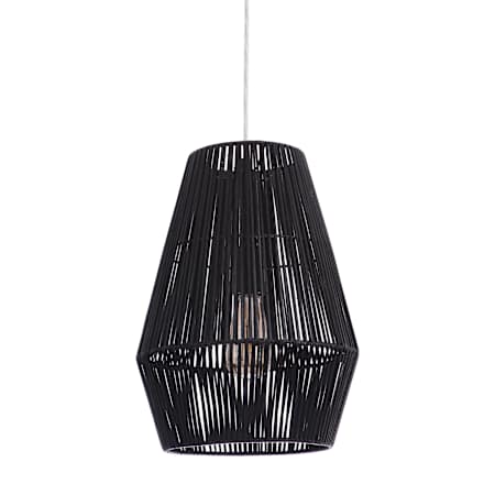 Craftmade Natural Pendant 12" Wide Outdoor Pendant Flat Black