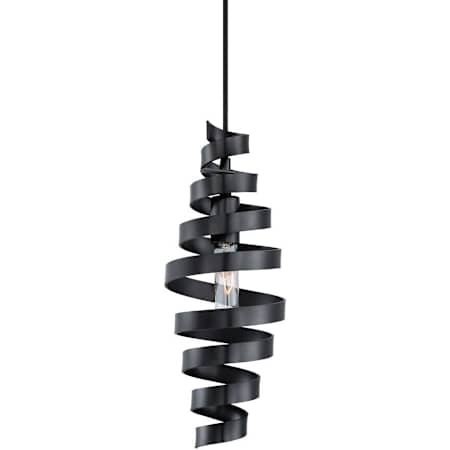 Craftmade 6" Wide Abstract Mini Pendant Matte Black