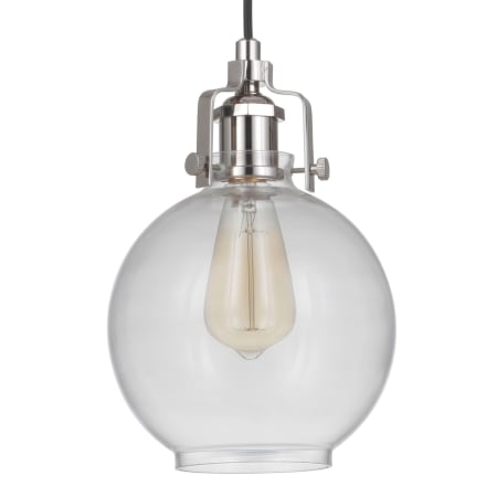 Craftmade State House 12" Tall Mini Pendant Polished Nickel