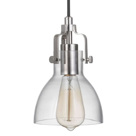 Craftmade State House 8" Tall Mini Pendant Polished Nickel