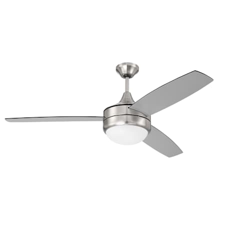 Craftmade Phaze II 52" 3 Blade Indoor LED Ceiling Fan Brushed Polished Nickel