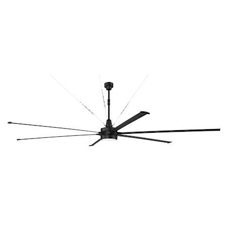 Craftmade Prost 144 144" 6 Blade Indoor LED Ceiling Fan Flat Black
