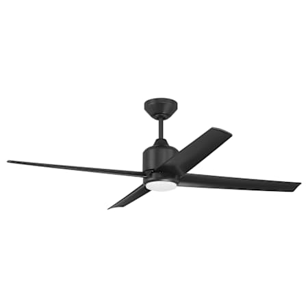 Craftmade Quell 52" 4 Blade Indoor LED Ceiling Fan Flat Black