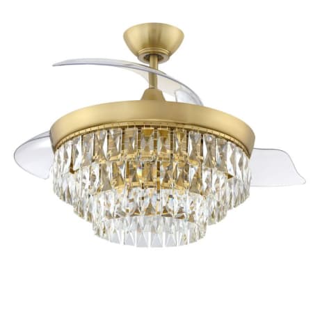 Craftmade Sofia 42" 3 Blade Indoor Smart LED Ceiling Fan Satin Brass