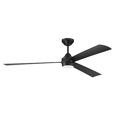 Craftmade Sterling 60" 3 Blade Indoor / Outdoor LED Ceiling Fan Flat Black