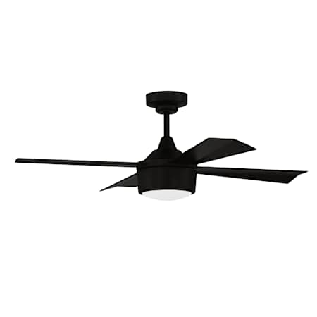 Craftmade Theo 42" 4 Blade Indoor LED Ceiling Fan Flat Black