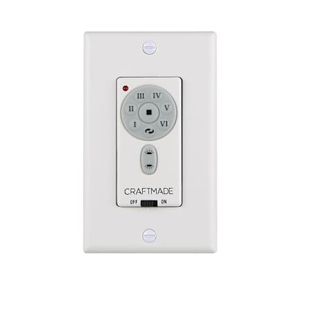 Craftmade 6-Speed Universal Wi-Fi Wall Control Flat Black