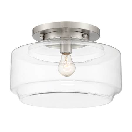 Craftmade Peri 14" Wide Flush Mount Ceiling Fixture Brushed Polished Nickel