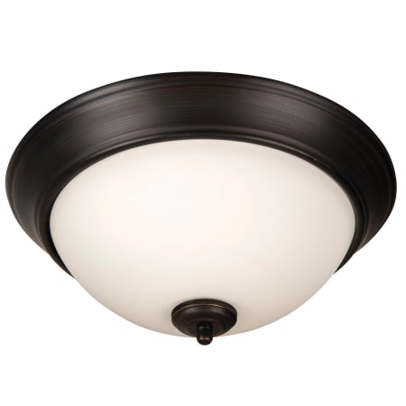 Craftmade Pro Builder Flush 3 Light 15" Wide Flush Mount Bowl Ceiling Fixture Aged Bronze Brushed