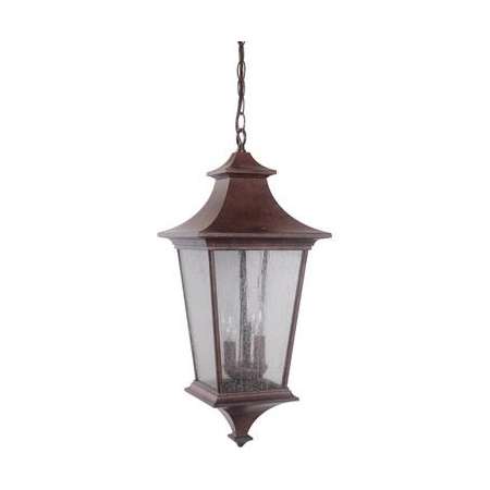 Craftmade Argent II 3 Light 10" Wide Outdoor Taper Candle Pendant Aged Bronze