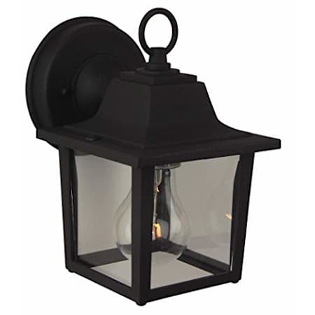 Craftmade Coach Lights 8" Tall Outdoor Wall Sconce Matte Black