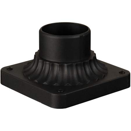 Craftmade 5.88" Wide Square Post / Pier Mount Matte Black
