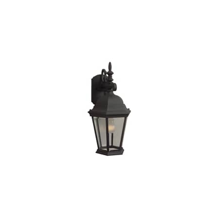 Craftmade Straight Glass 19" Tall Outdoor Wall Sconce Matte Black