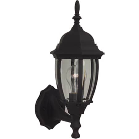 Craftmade Bent Glass 16" Tall Outdoor Wall Sconce Matte Black