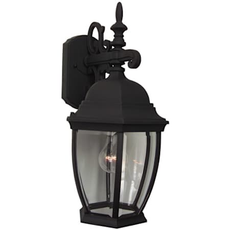 Craftmade Bent Glass 19" Tall Outdoor Wall Sconce Matte Black