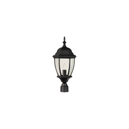 Craftmade Bent Glass 21" Tall Post Light Matte Black