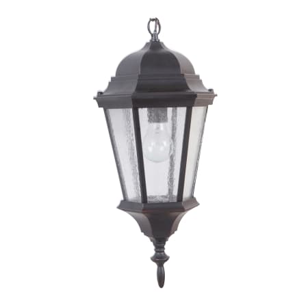 Craftmade Chadwick Single Light 9-7/16" Wide Outdoor Mini Pendant with Clear Seeded Glass Oiled Bronze Gilded