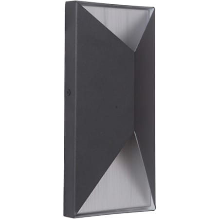 Craftmade Peak 10" Tall LED Outdoor Wall Sconce Matte Black / Brushed Aluminum