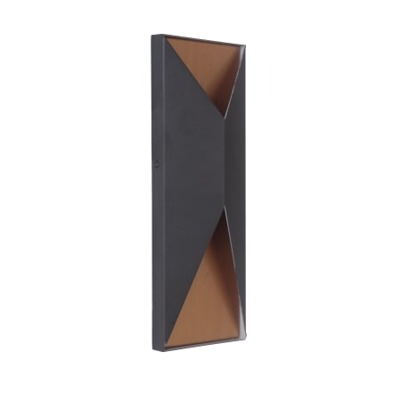 Craftmade Peak 14" LED Outdoor Wall Sconce - ADA Compliant Matte Black / Satin Brass