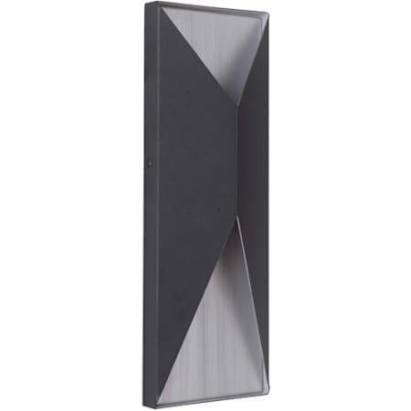 Craftmade Peak 14" Tall LED Outdoor Wall Sconce Matte Black / Brushed Aluminum