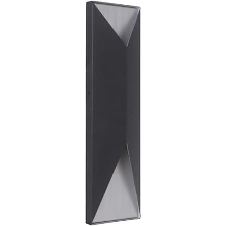 Craftmade Peak 18" Tall LED Outdoor Wall Sconce Matte Black / Brushed Aluminum