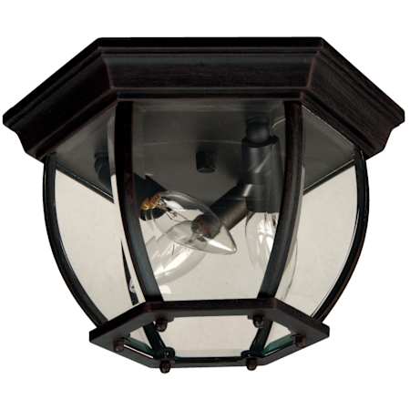 Craftmade 3 Light 11" Wide Flush Mount Bowl Outdoor Outdoor Ceiling Fixture Matte Black
