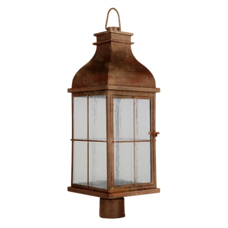 Craftmade Vincent Single Light 26-3/4" Tall Integrated LED Outdoor Single Head Post Light Weathered Copper