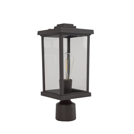 Craftmade Resilience Lanterns 15" Tall Post Light Bronze