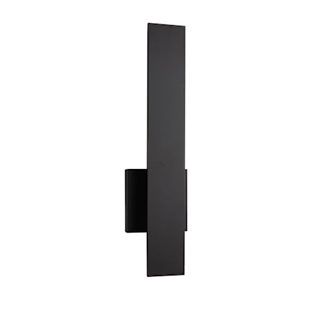Craftmade Rens 18" Tall LED Outdoor Wall Sconce Midnight