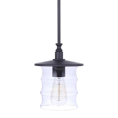 Craftmade Canon 8" Wide Mini Pendant Midnight