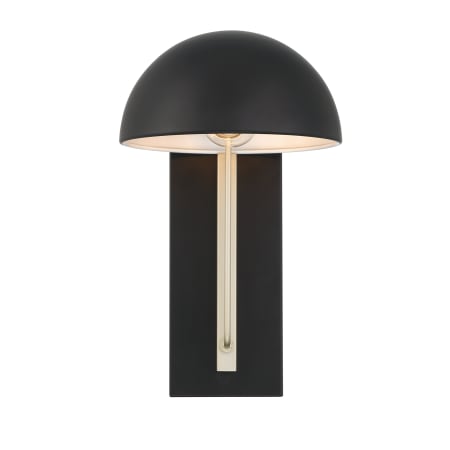 Craftmade Kahn 14" Tall Wall Sconce Midnight / Satin Aluminum