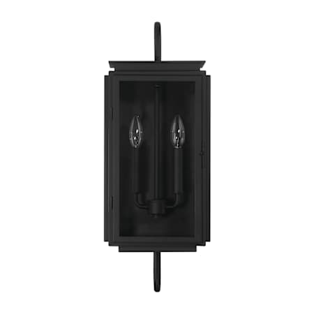 Craftmade Irving 2 Light 24" Tall Outdoor Wall Sconce Textured Black