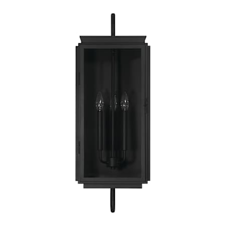 Craftmade Irving 3 Light 31" Tall Outdoor Wall Sconce Textured Black