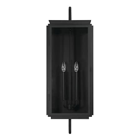 Craftmade Irving 4 Light 38" Tall Outdoor Wall Sconce Textured Black