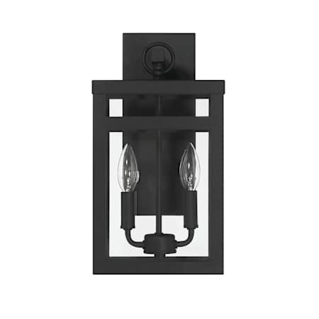 Craftmade ONeal 2 Light 15" Tall Outdoor Wall Sconce Textured Black