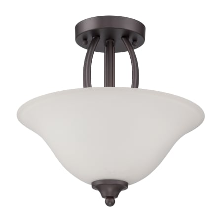 Craftmade Northlake 2 Light Semi-Flush Ceiling Fixture / Converts to Pendant Aged Bronze