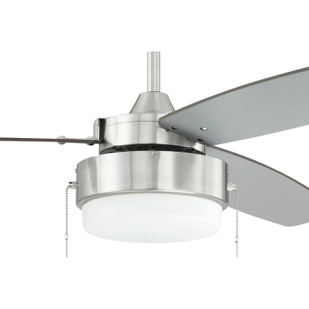 Brushed Polished Nickel with Brushed Nickel Blades
