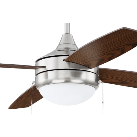 Brushed Polished Nickel / Dark Wood