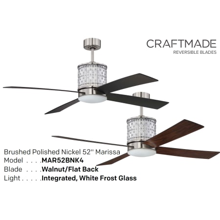 Brushed Polished Nickel Reversible Blade Options