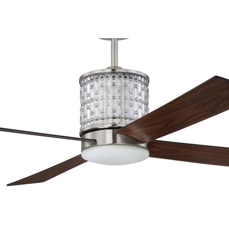 Brushed Polished Nickel with Walnut Side of Blades