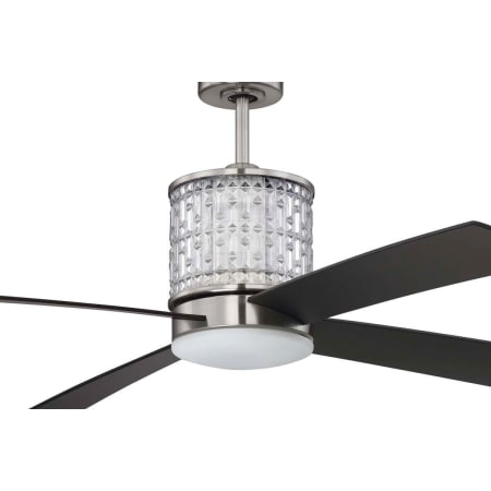 Brushed Polished Nickel with Flat Black Side of Blades