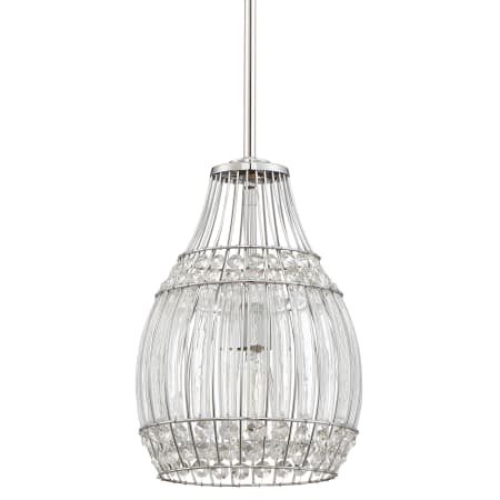 Craftmade Mini Pendant 1 Light 9" Wide Single Pendant Chrome