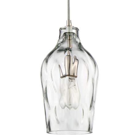 Craftmade Single Light 6-5/8" Wide Mini Pendant with Clear Glass Shade Brushed Polished Nickel