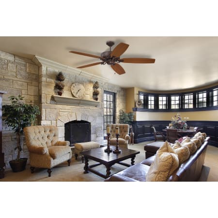 Patterson Fan in Aged Bronze in Living Room