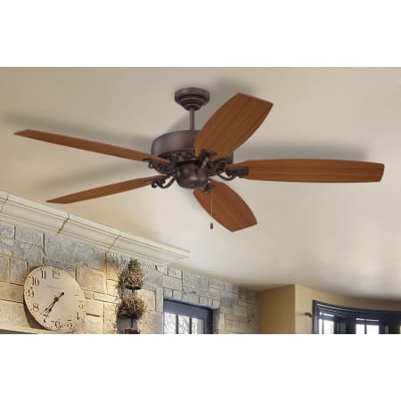 Patterson Fan in Aged Bronze in Living Room