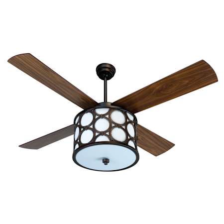 Oiled Bronze Gilded with Walnut Blades