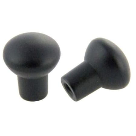 Crown Cabinet Hardware 11/16 Inch Mushroom Cabinet Knob Matte Black