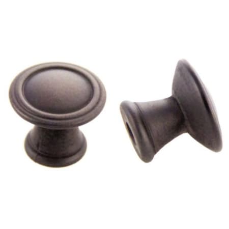 Crown Cabinet Hardware Deco 1-3/16 Inch Mushroom Cabinet Knob Oil Rubbed Bronze